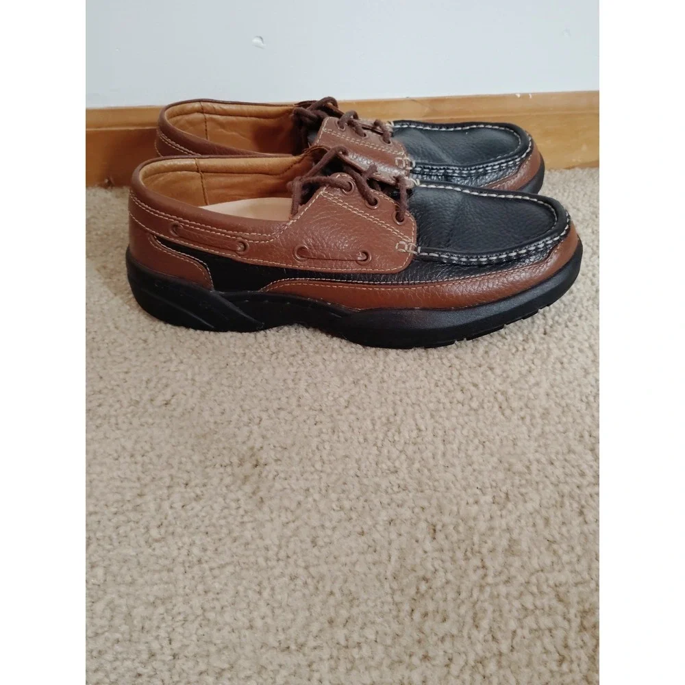 Dr. Comfort Patrick 8520 Men 9 Leather Comfort Diabetic Therapeutic Boat Shoes